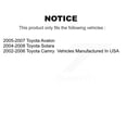 thumbnail image 2 of Transit Auto Rear Disc Brake Caliper Coated Rotors and Semi-Metallic Pads Kit for Car Toyota Camry Solara Avalon KCG-101103S, 2 of 11