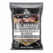 (2 pack) Pit Boss 100% All-Natural Hardwood Competition Blend BBQ Grilling Pellets, 40 Pound Bag