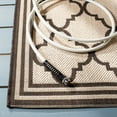 thumbnail image 3 of SAFAVIEH Beach House Nima Trellis Indoor/Outdoor Area Rug Cream/Brown, 5'3" x 7'6", 3 of 7