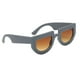 thumbnail image 2 of de terre Porizadas Lente Semiesférica 400 Marco Ancho Vintaje para Conducción Deporte Marco Lente gris negro Colcomx Gafas de sol de mujer de moda, 2 of 7