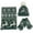 C-Green685, variant on DHFJKG Christmas Knit Scarf Hat Gloves Set Unisex Reindeer Pattern Warm Long Scarves Beanie Mittens 3PCS Cold Weather Comfort Windproof Warm Set