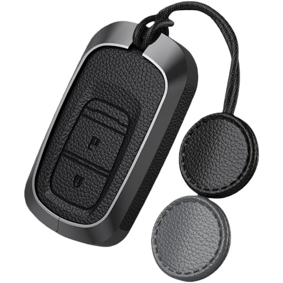 Key Fob Cover Compatible with Fit for Honda Accord Civic HR-V CR-V Keychain Case Holder Protector,2-BTN-Black