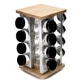 thumbnail image 2 of Kamenstein 16-Jar Warner Bamboo & Stainless Steel Spice Rack, Unfilled, 2 of 4