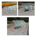 thumbnail image 3 of PVC Film Sunroom Garden Plant Keep Warm Greenhouse Cover Outdoor Without Frame, 3 of 6