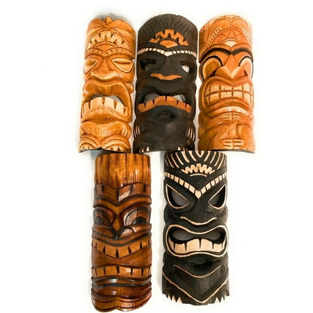 Set of 5 Tiki Masks 12