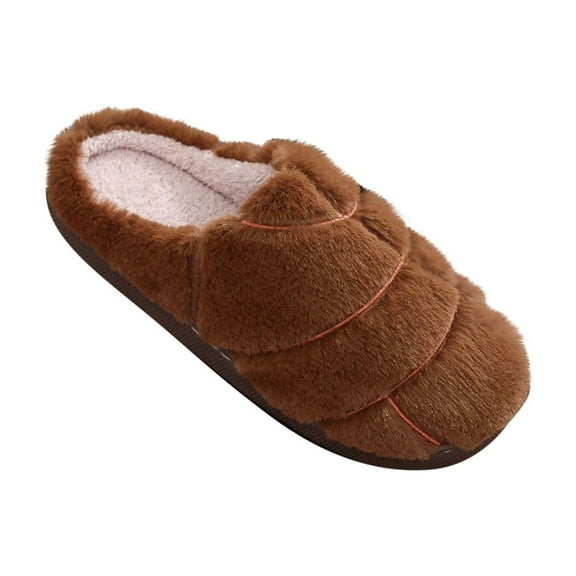 Taqqpue Womens Slippers Solid Color Memory Foam Plush Slippers Lining Warm Soft Cozy Home Slipper Outdoor Indoor House Shoes