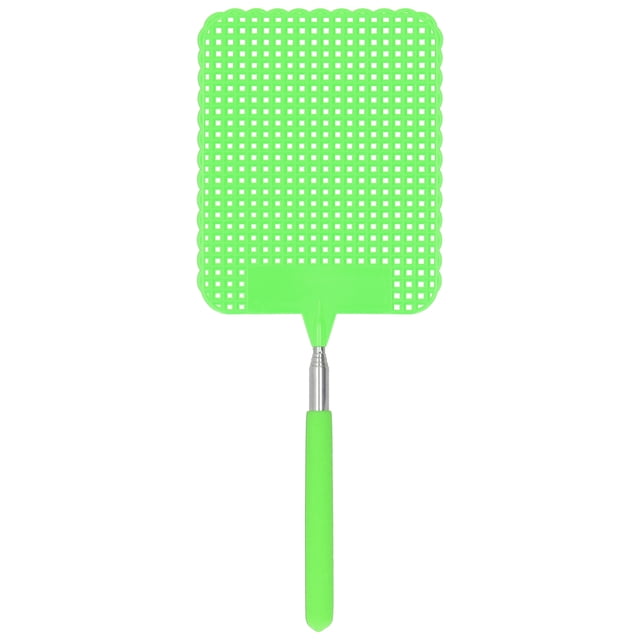 Fly Swatter, Adjustable Extendable Plastic Flyswatter Retractable Portable For Fishing For Camping Green