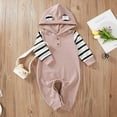 thumbnail image 2 of Toddler Kid Jumpsuit Pants Clothes Newborn Infant Baby Boys Girls Soild Stripe Bear Ears Romper Jumpsuit Outfits Summer Jumpsuit For Girls Boys, 2 of 9