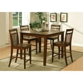 thumbnail image 1 of East West Furniture East West 5 Piece Thin Slat Back Dining Table Set, 1 of 2