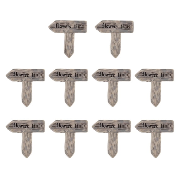 MLINS 10 Pcs Planters Signs Jewelry Ornament Home Decoration Mini Garden