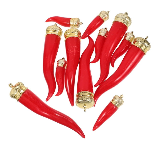 ADDHAT 12Ud Colgante De Pimientos Artificiales De Plástico Para Cocina Y