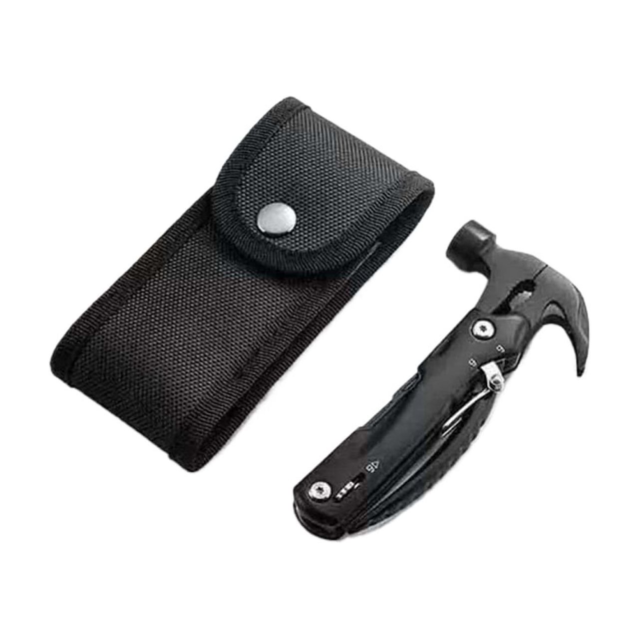 12 in 1 Hammer Multitool Gifts for Men Mens Gifts for Dad Him Husband Christmas Gift for Mens Dad Him Camping Essentials Gear black(14*7cm)