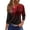 Dark Gray, variant on Women's Halloween Element Print Round Neck Top with 3/4 Sleeve, Casual Loose Fit Fashion Blouse for Fall Season, Comfortable Daily Wear and Holiday,Dark Gray 2XL
