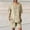 Beige, variant on Sakmal Women Cotton Linen Shorts Sets High Waisted Wide Leg 2 Piece Outfits Beige Stretchy Solid Womens Shorts with Pockets