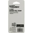 Hyper Tough 3ft Pull Chain Extension with Wooden Ball, Brass, 0.04lbs