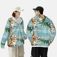 thumbnail image 4 of Kdxio Seashells on Sand Print Women Men Sun Protection UPF 50+ Jackets Zip Up Long Sleeve Hoodie Hiking Lightweight with Pockets, 4 of 7