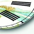 thumbnail image 3 of Designart 'Blue Cottage Flowers Drawing I' Farmhouse Wall Clock, 3 of 4