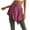Pink, variant on Women's Gym Wrap Skirt Quick Dry Skirt Yoga Cover Up High Low Hem Athletic Wrap Shirt Tennis Ballet Running Dance Workout Gym Top Tie Up Purple Small-X-Large