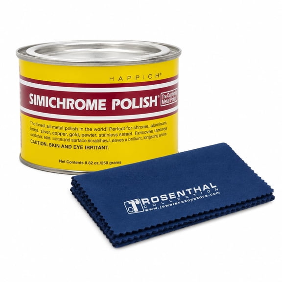 – Simichrome Metal Polish Compound 250g with Cloth – Restore Shine on Chrome, Aluminum, Stainless Steel & More