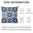 thumbnail image 6 of Nawypu Pillow Covers  Chinoiserie Blue and White Porcelain Flower Throw Pillows Cover Super Soft Cozy Cushion Case Bedroom Home Outdoor Decor for Couch Bed Car 2pcs White, 6 of 6