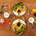 thumbnail image 4 of GZHJMY Sunflower Cloth Napkins Set of 4,Reusable Washable Polyester Dinner Table Napkins for Kitchen,Dining,Restaurant,Party Decoration, 4 of 7