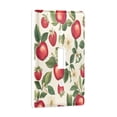 thumbnail image 2 of Yayeee Toggle Light Switch Wall Plate 1-Gang 4.5"x2.7" Home Decorative Outlet Cover, Apple Leaves Pattern, 2 of 7