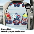 thumbnail image 5 of Naloa Cute Gnomes in USA1 2Pcs Anti-Kick Back Seat Cover Kick Mat, Car Seat Protector with 3 Storage Pockets, 5 of 8