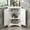 White, variant on EUROCO 31.5" Triangle Bathroom Storage Cabinet, Freestanding Floor Cabinet with Adjustable Shelves, 2Doors for Home Kitchen