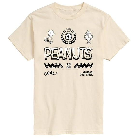 Peanuts - Charlie Brown Soccer Jersey - Men's Short Sleeve Graphic T-Shirt