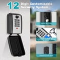 thumbnail image 3 of FUYGRCJ Sturdy Key Lock Box, 12 Digit Combination Lock Box with Code, Wall-Mounted Key Storage Lockbox for House Keys, Large Capacity Hanging Key Hiders with Resttable Code for Home, Office, Garage, 3 of 11