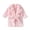 Pink A, variant on KYAIGUO Kids Boys Girls Bathrobes Hooded Robes Plush Fleece Pajamas Soft Coral Fleece Sleepwear Cute Night-Robe Soft Jammies 1-7Y
