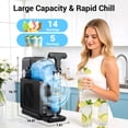 thumbnail image 5 of 2-in-1 Slushie Machine & Soft Serve Ice Cream Maker, 68oz Vessel No-Ice-Needed Slushy Maker Frozen Drink Machine with LED Display, 5 Preset Modes with Auto-Cleaning, 5 of 7