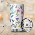 thumbnail image 2 of German shepherd Tumbler With Flip Lid Stainless Steel Coffee Cups Vacuum Insulated Travel Mug for Hot and Cold Drinks Travel Tumbler for Vehicle Cup Holders Coffee Mug DIY Tumblers (20oz, Easter-3), 2 of 5