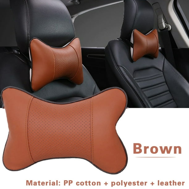 Reposacabezas De Cuero Para Asiento De Coche, Almohada Para Cuello