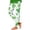 White, variant on Angala St. Patrick's Day Themed Printed Leggings For Girls Stretch Athletic Base Layer Pants With Festive Design Elastic Cozy Lightweight Children Trousers 1-2 Years