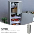 thumbnail image 2 of 1pc 1/12 Mini House Refrigerator Miniature Wooden Refrigerator Furniture Model, 2 of 9