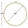 thumbnail image 6 of Essentials By Leisure Arts Wood Embroidery Hoop 14" Bamboo - Wooden Hoops For Crafts - Embroidery Hoop Holder Cross Stitch Cross Stitch Hoops And Frames, 6 of 7