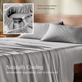 thumbnail image 6 of Bare Home Bamboo Sheet Set - Made from Rayon Fibers - Deep Pockets - 4 Piece - King, Light Gray, 6 of 10