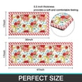 thumbnail image 2 of Red Flower Kitchen Mat Non-Slip Quick Dry Pioneer Flower Woman  Kitchen Laundry Room Rugs  17x30+17x47 Inchs, 2 of 13