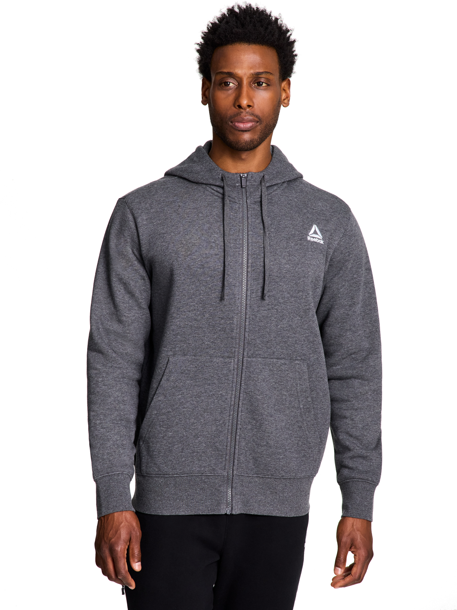 Reebok Men's and Big Men's Game Day Full Zip Hoodie, Sizes XS-5XL