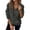 Dark Gray, variant on Women's Winter Solid Color Half Zip Lapel Collar Jacquard Print Sweatshirt, Fleece Lined Pocket Hoodless Long Sleeve Pullover Top with Loose Fit Comfortable Fabric for Casual Daily Wear Blue L