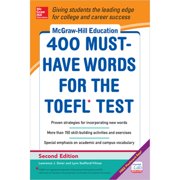 Pre-Owned McGraw-Hill Education 400 Must-Have Words for the Toefl, 2nd Edition (Paperback 9780071827591) by Lynn Stafford-Yilmaz, Lawrence Zwier