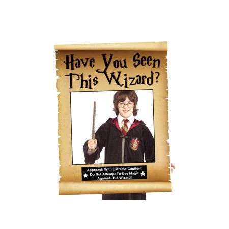 Fairy Tale Photo Wizard Magician Party Selfie Theme Photo Booth Prop Size 36x24 Inches Fairy Tale Legend Map Scroll Props, Magical Witch Warlock Wizardry ()