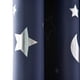 thumbnail image 4 of 2pc Curtain with Hot Silver Star and Moon Full Blackout Bedroom Living Room Heat Insulation Light Blocking Curtain Fabric, 4 of 5