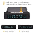 thumbnail image 3 of Monitor Presión Neumáticos Coche Inalámbrico 6 Sensor Externo Digital TPMS 8bar USB Solar, 3 of 8