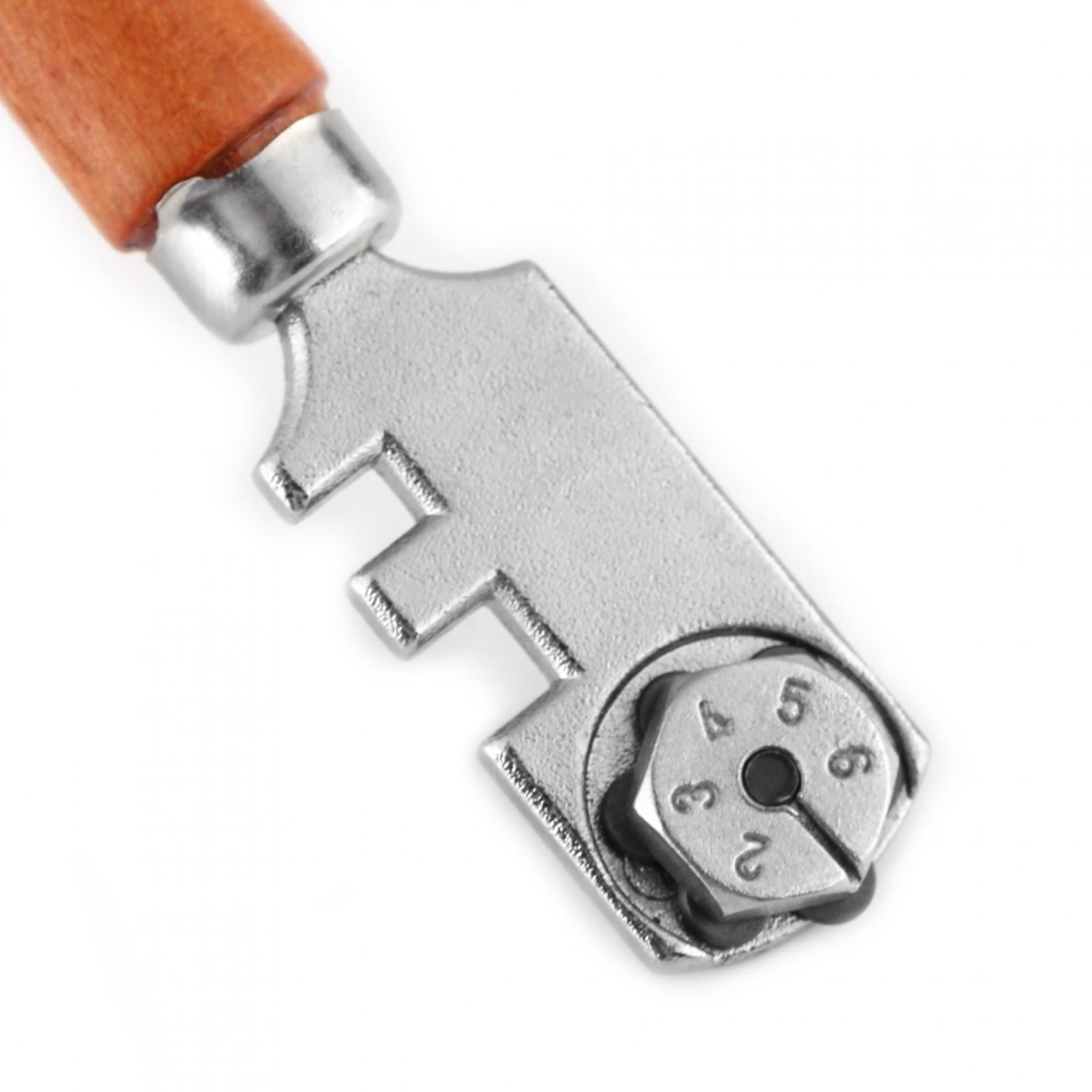 EBTOOLS Wheel Glass Cutter, Craft Cutting Kit Tool With Wooden Handle