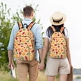 thumbnail image 4 of Disketp Autumn Maple Leaves print Canvas Backpack Lightweight Travel Daypack Student Rucksack Laptop Backpack-Medium, 4 of 5