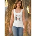 thumbnail image 2 of Couple Doodle And Quote Tank Women -Image by Shutterstock, Female Small, 2 of 4