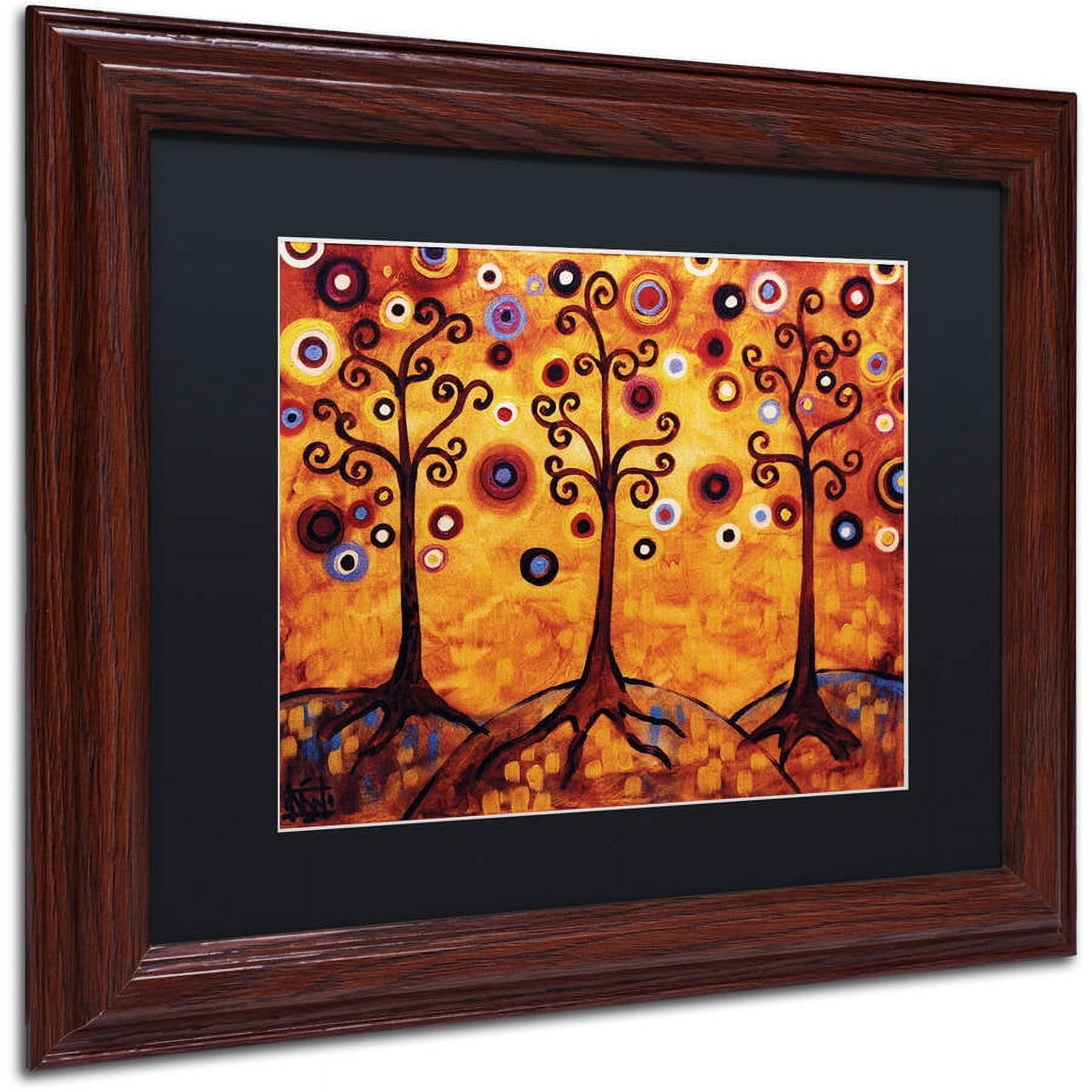 Trademark Fine Art "18" Canvas Art by Natasha Wescoat, Black Matte, Wood Frame