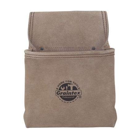 UPC: 0819972020509 | Graintex SS2050 : 1 Pocket Nail & Tool Pouch Suede leather